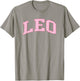 Leo Zodiac Horoscope Pink Retro Preppy Throwback T-Shirt - T-Shirt | Sand