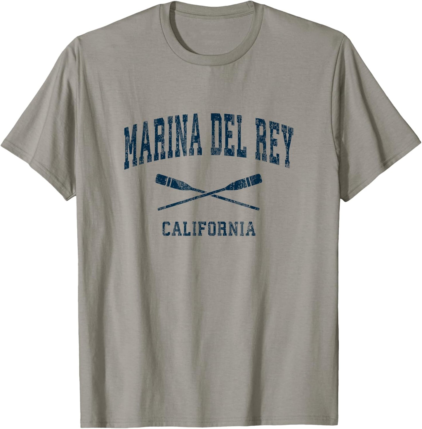 Marina Del Rey California Vintage Nautical Paddles Sports Oa T-Shirt - T-Shirt | Sand