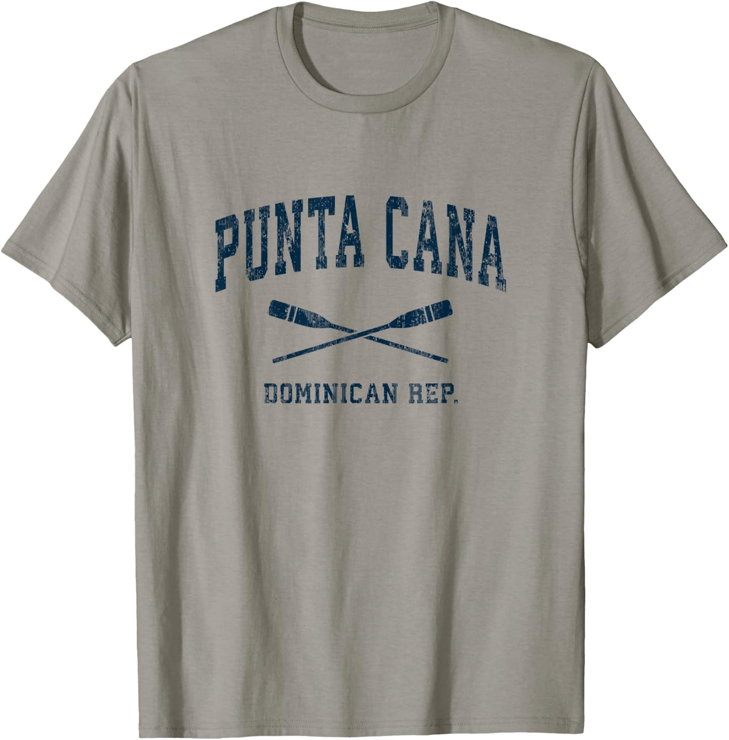 Punta Cana Dominican Republic Vintage Nautical Paddles Sport T-Shirt - T-Shirt | Sand