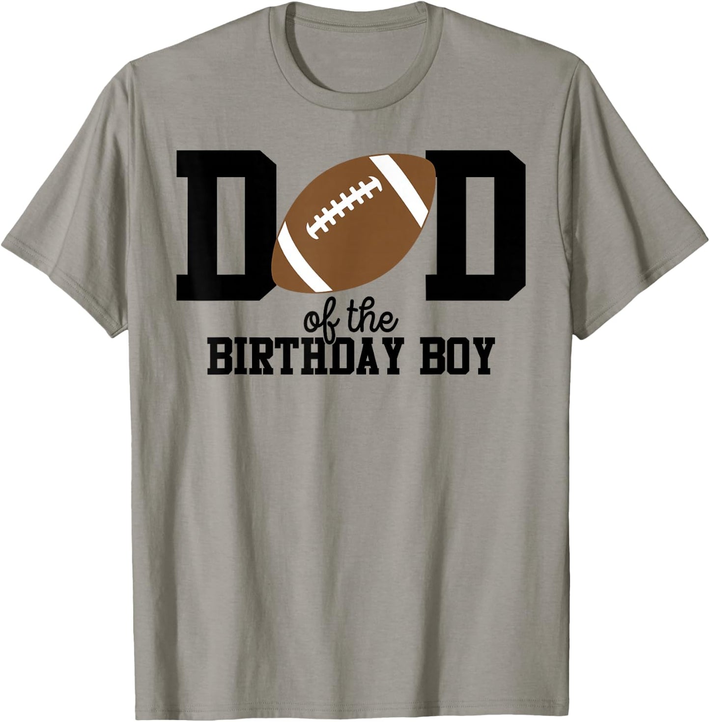 Dad of the Birthday Boy Football Lover First Birthday Party T-Shirt - T-Shirt | Sand