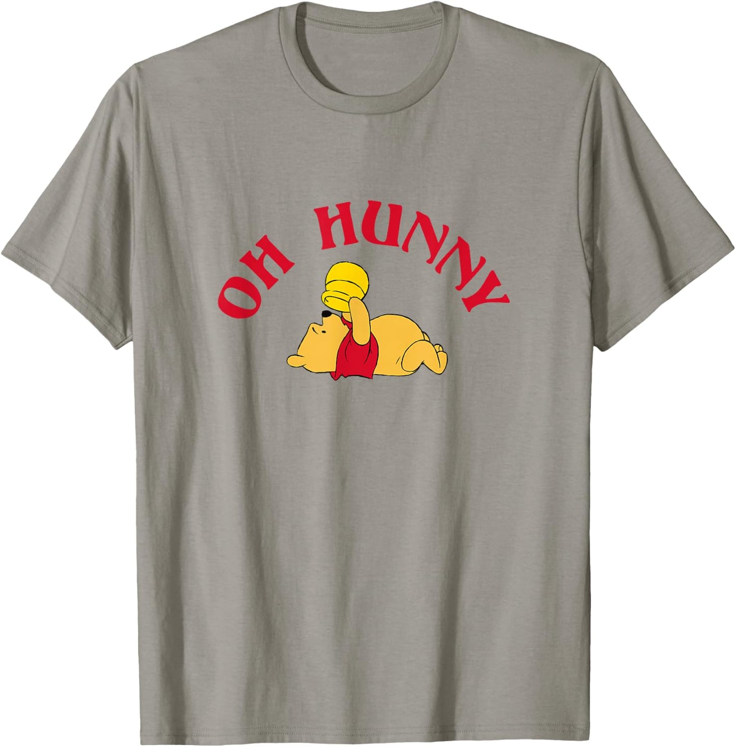 Disney Winnie The Pooh Oh Hunny Sad Pooh with Empty Jar T-Shirt - T-Shirt | Sand