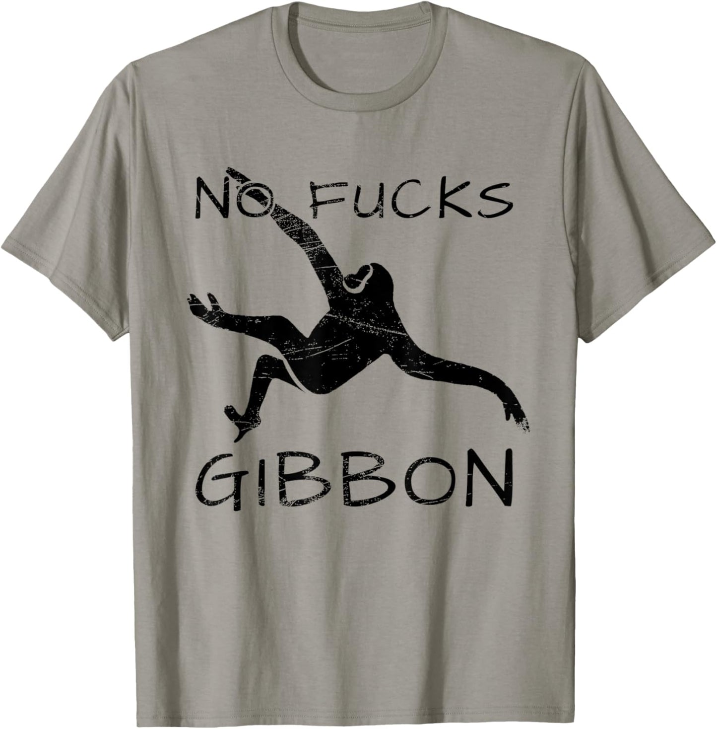 Gibbon Funny Ape Monkey Animal T-Shirt - T-Shirt | Sand