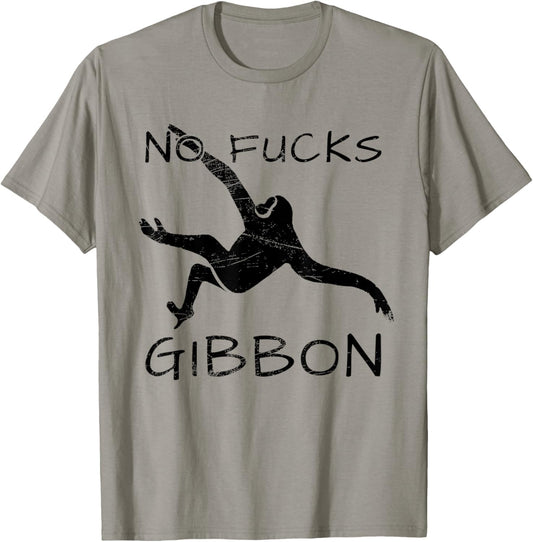 Gibbon Funny Ape Monkey Animal T-Shirt - T-Shirt | Sand