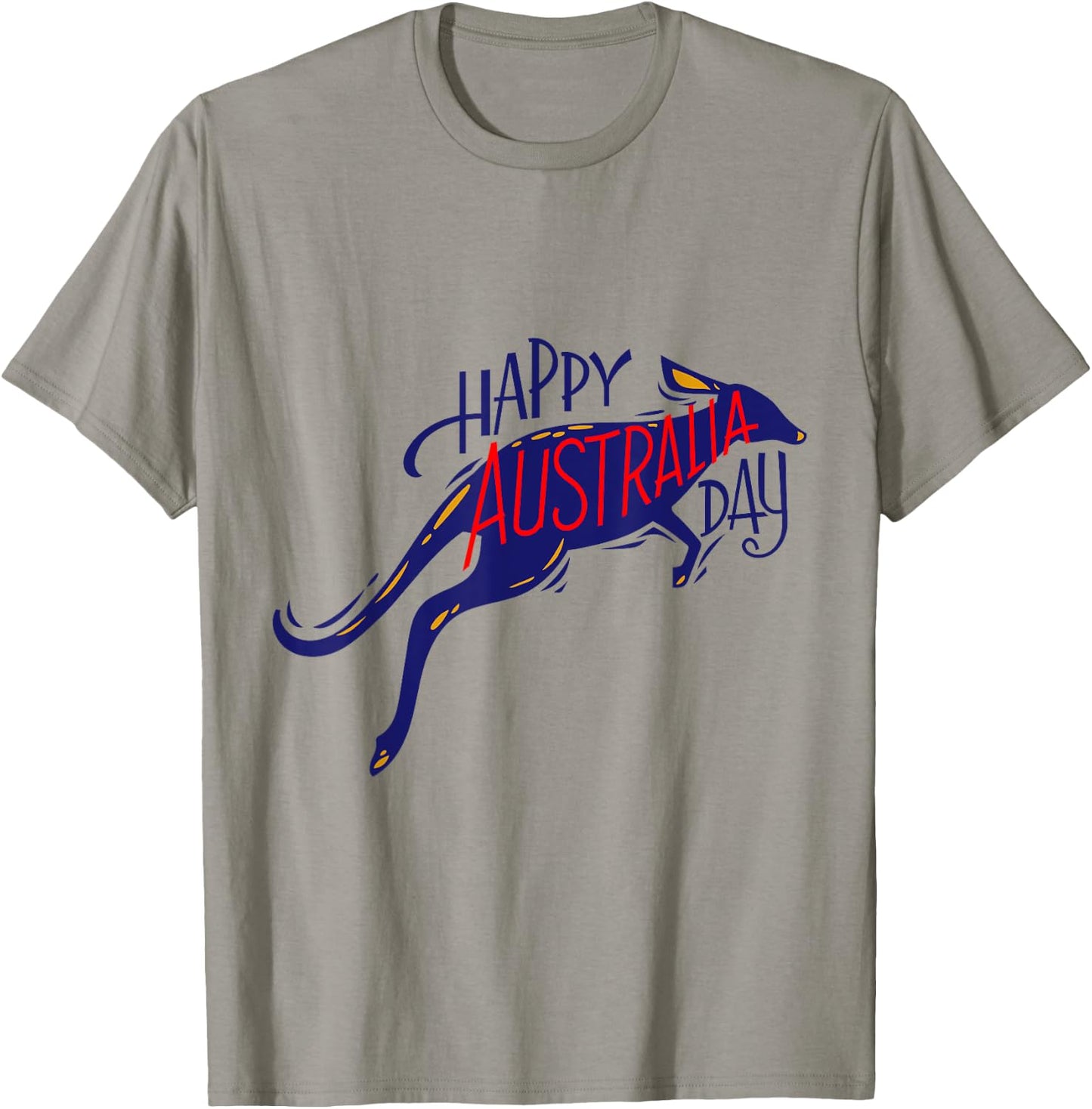 Australia Day Kangaroo Australia Proud Aussie Roo Kangaroo T-Shirt - T-Shirt | Sand