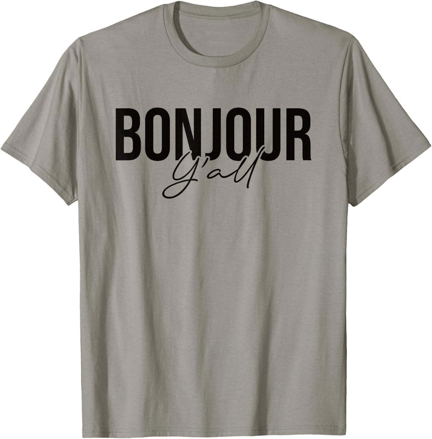Bonjour Y'all T-Shirt - T-Shirt | Sand
