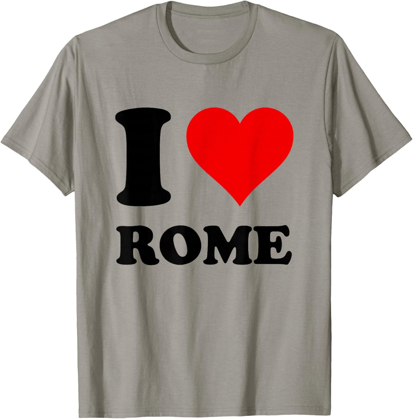 I Heart Rome I Love Rome , Women's -Kids Classic Fit Short Sleeve White , Size 6 T-Shirt - T-Shirt | Sand