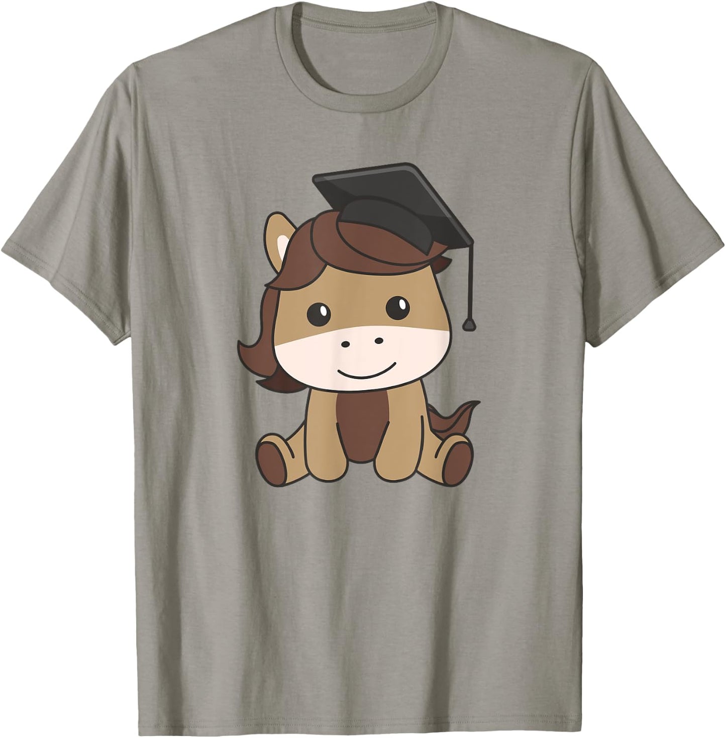 Kids School Kindergarten Horse Graduation T-Shirt - T-Shirt | Sand