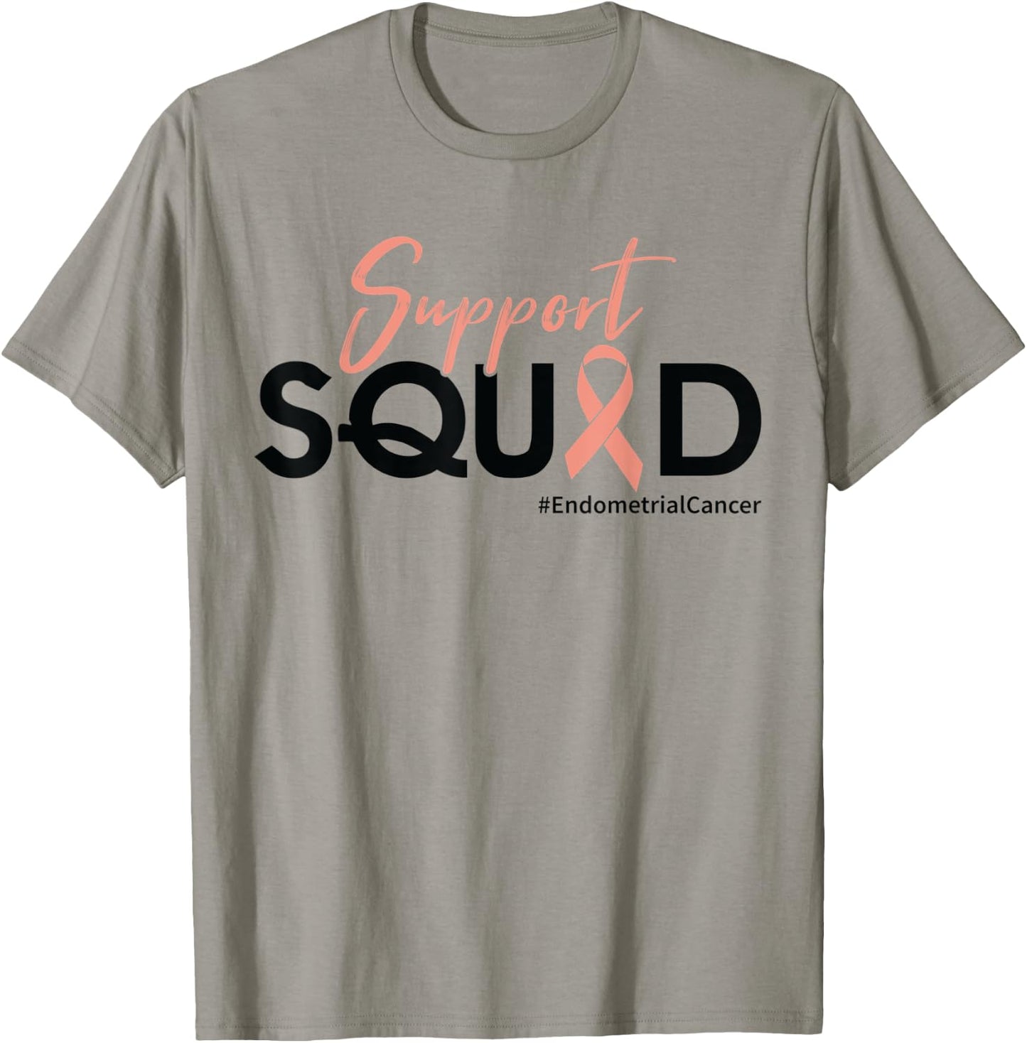 Support Squad - Endometrial Cancer Awareness T-Shirt - T-Shirt | Sand