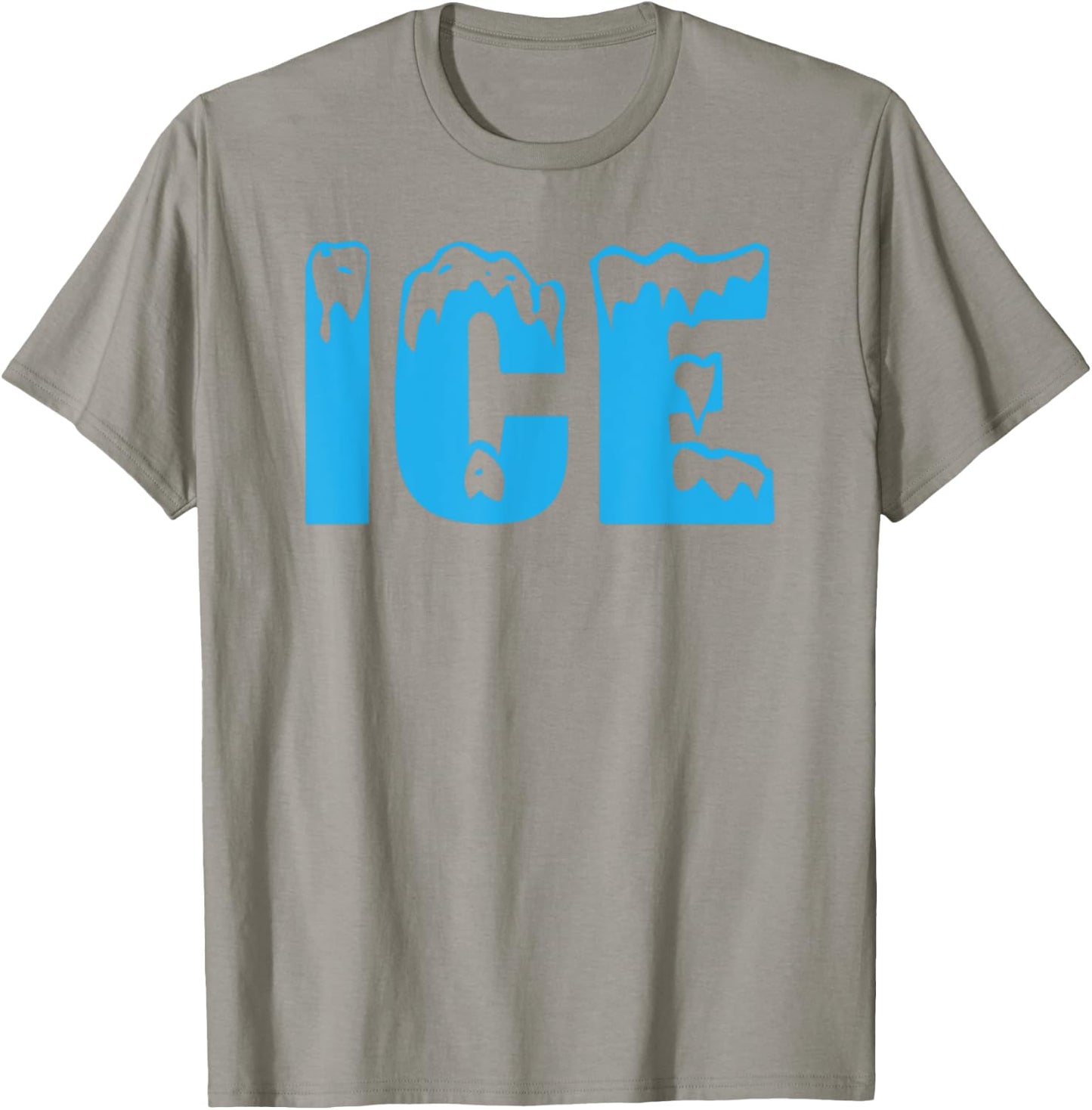 Ice Bag Logo Funny 2025 Halloween Costume Matching Fire Meme T-Shirt - T-Shirt | Sand