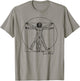 Vintage Vitruvian Man Leonardo da Vinci Souvenir T-Shirt - T-Shirt | Sand