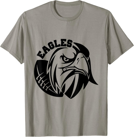 Eagles School Sports Fan Team Spirit T-Shirt - T-Shirt | Sand