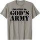 Enlisted In God's Army T-Shirt - T-Shirt | Sand