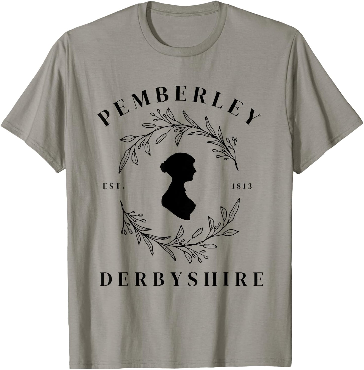 Pemberley Derbyshire 1813 Pride and Prejudice Jane Austen T-Shirt - T-Shirt | Sand