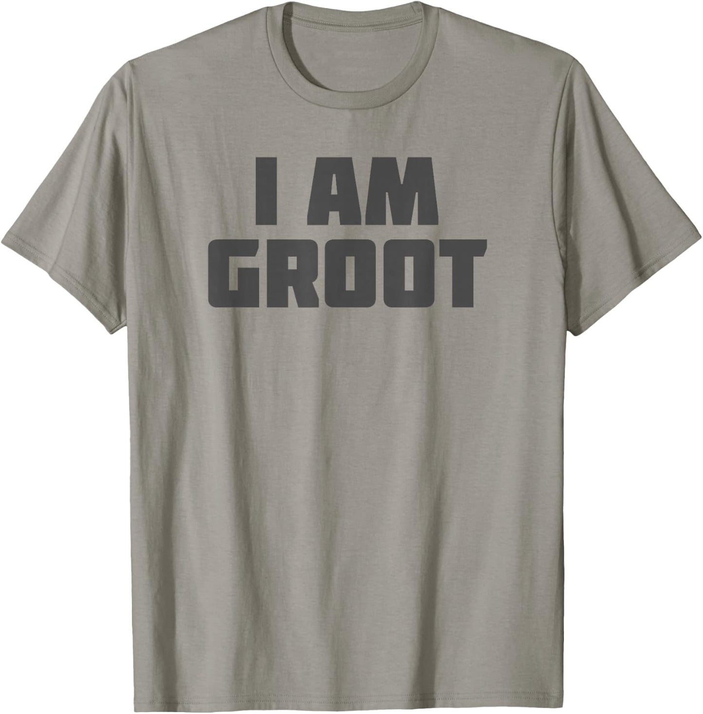 Marvel Guardians of The Galaxy I Am Groot Distressed Text T-Shirt - T-Shirt | Sand
