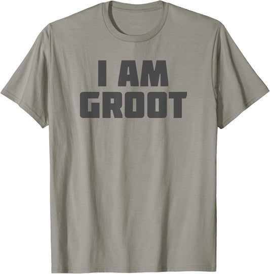 Marvel Guardians of The Galaxy I Am Groot Distressed Text T-Shirt - T-Shirt | Sand