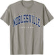 Noblesville Indiana IN Varsity Style Navy Text T-Shirt - T-Shirt | Sand
