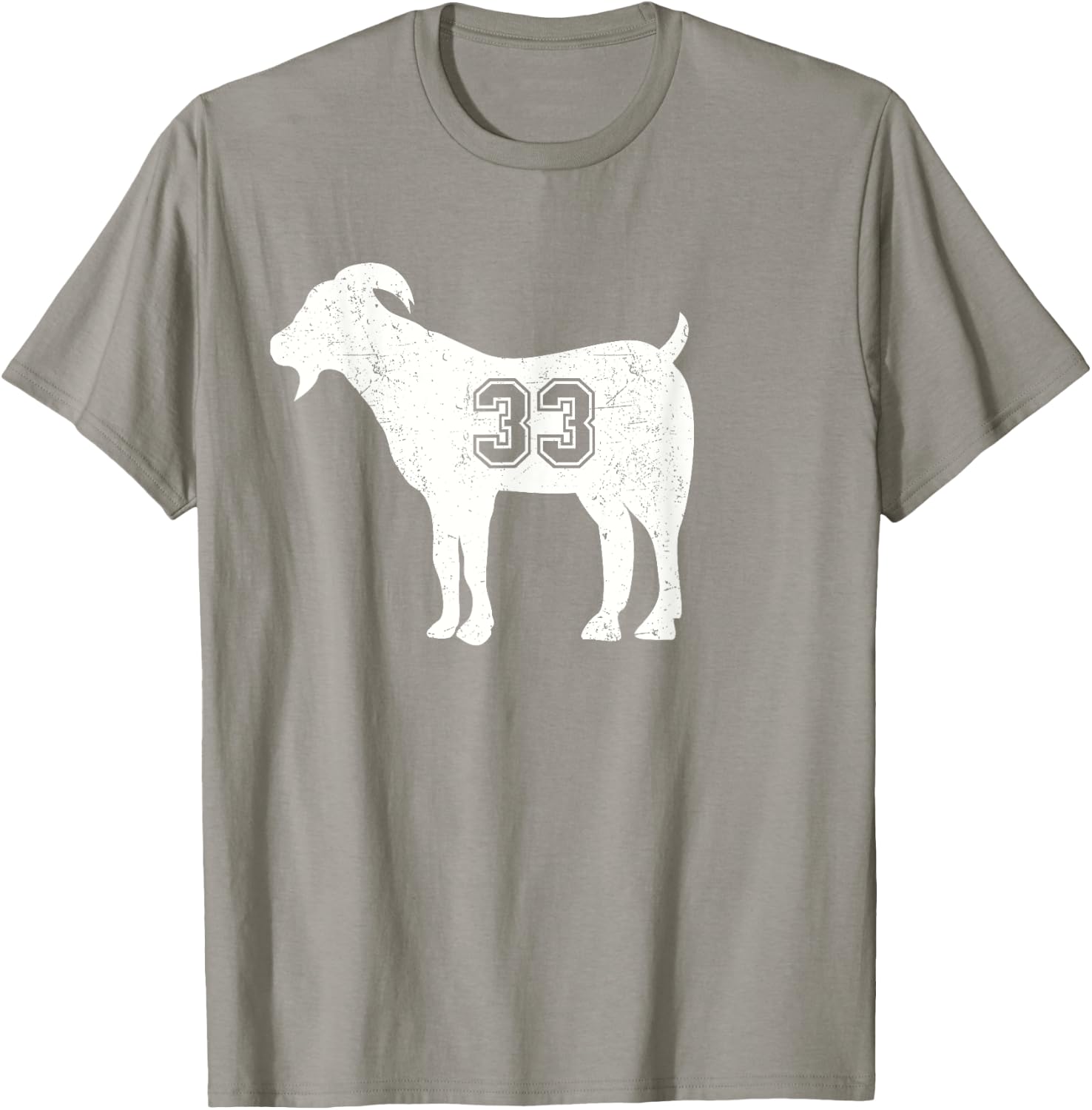 Vintage Distressed GOAT 33 T-Shirt - T-Shirt | Sand