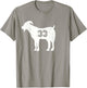 Vintage Distressed GOAT 33 T-Shirt - T-Shirt | Sand