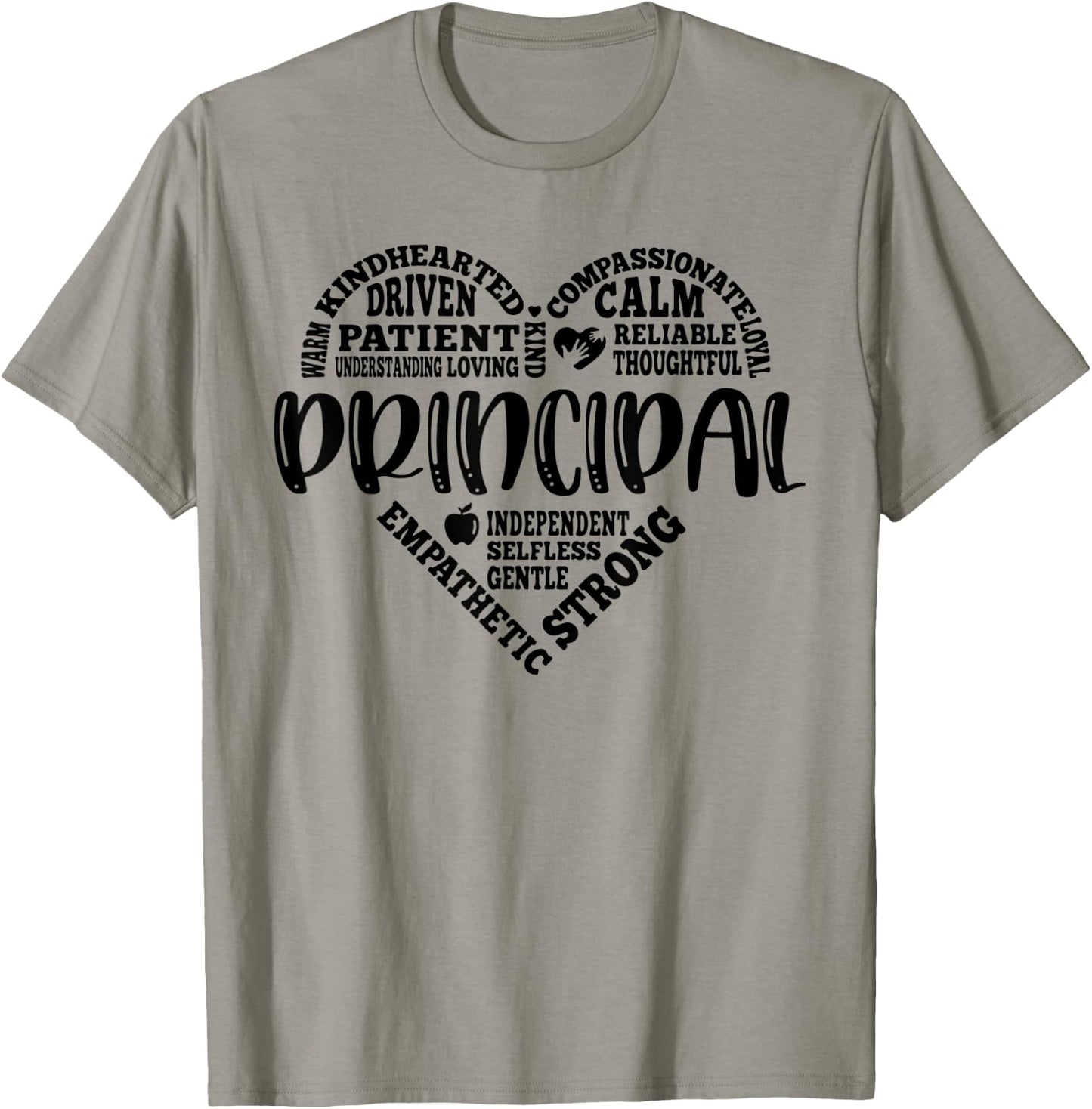 Principal Heart Life School Principal Teacher Appreciation T-Shirt - T-Shirt | Sand