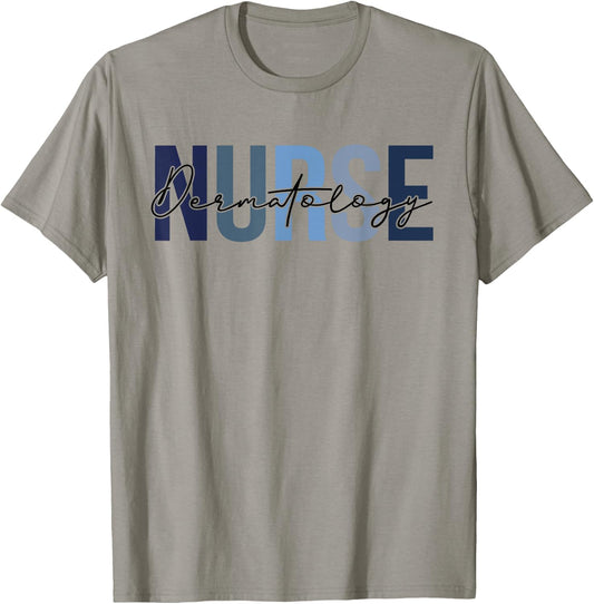 Retro Dermatology Nurse Gifts Nursing Apparel T-Shirt - T-Shirt | Sand