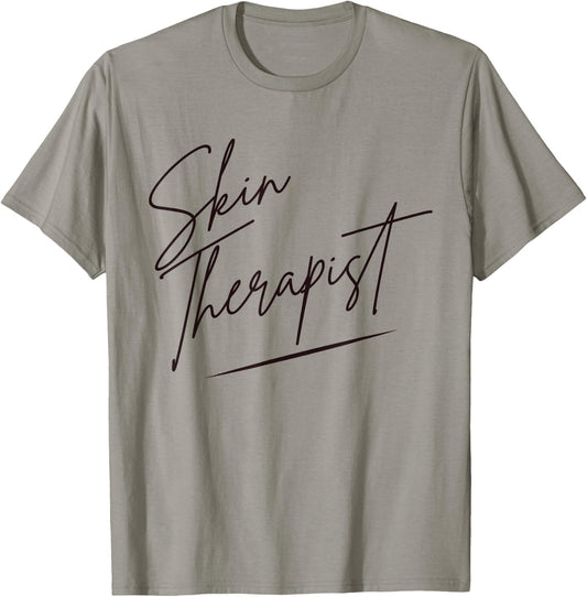Skin Therapist Dermatologist Esthetician Skincare T-Shirt - T-Shirt | Sand
