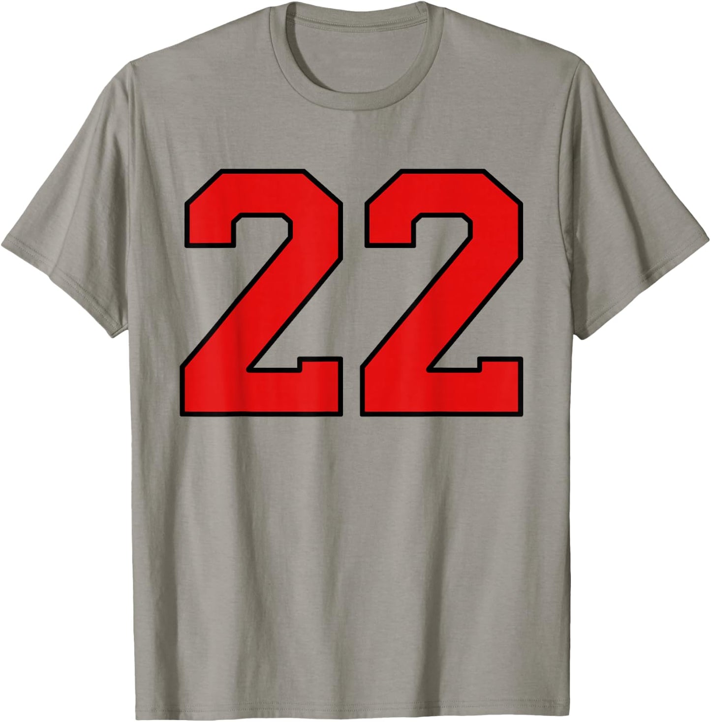 Lucky Number 22 Classic College American Varsity Fan Player T-Shirt - T-Shirt | Sand