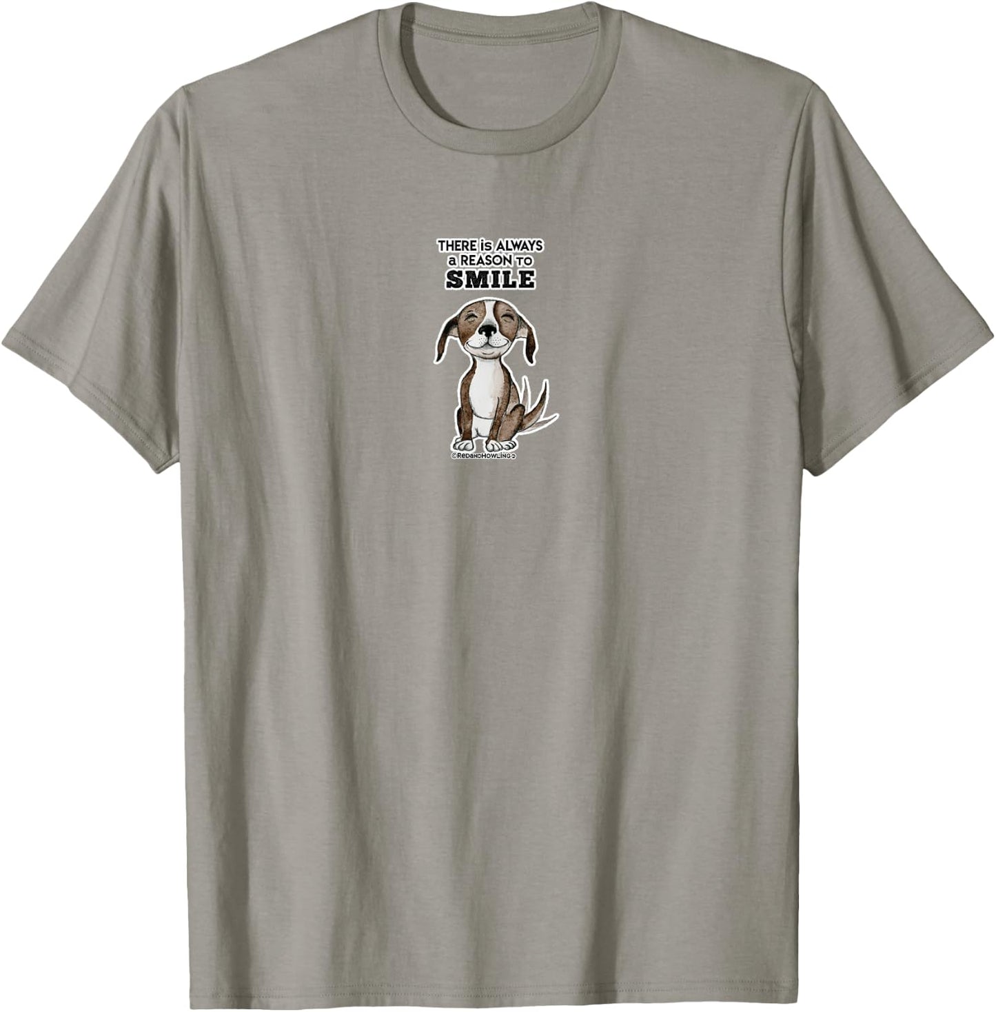 Red and Howling Smile Dog Women Girls Kids T-Shirt - T-Shirt | Sand