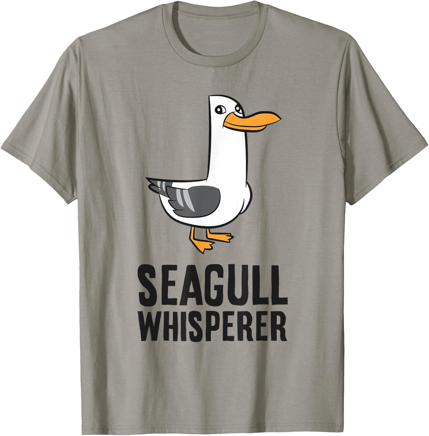 Seagull Bird Ocean Funny Seabird Seagull Whisperer T-Shirt - T-Shirt | Sand