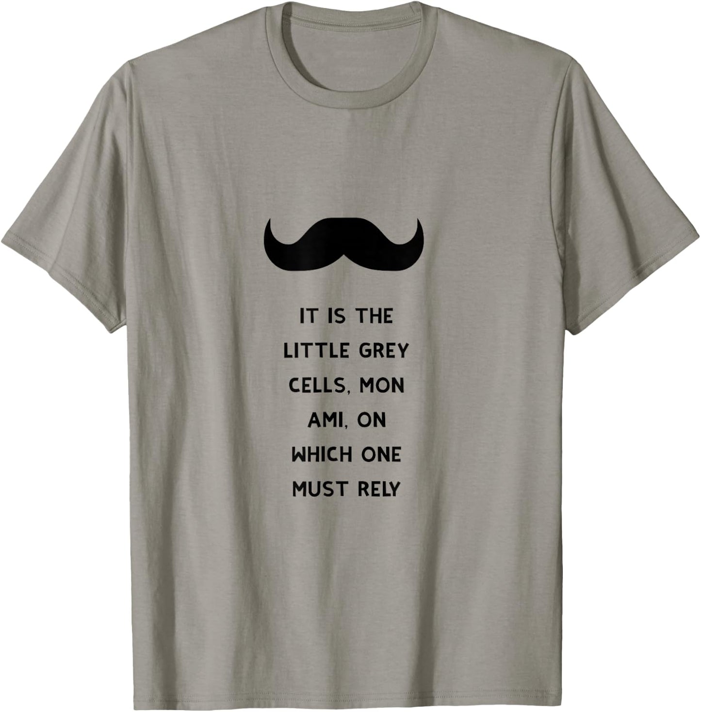 Poirot Little Grey Cells Books T-Shirt - T-Shirt | Sand