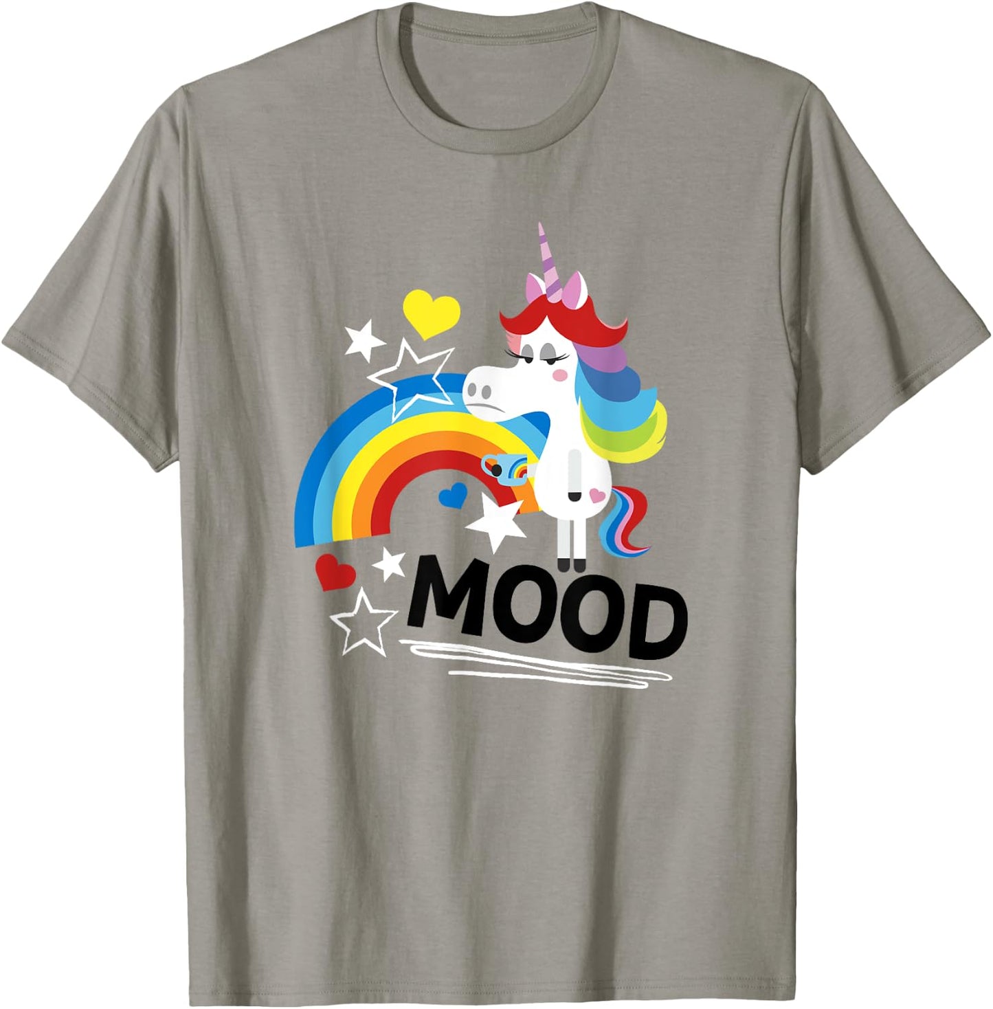 Disney Pixar Inside Out Rainbow Unicorn Mood Logo T-Shirt - T-Shirt | Sand