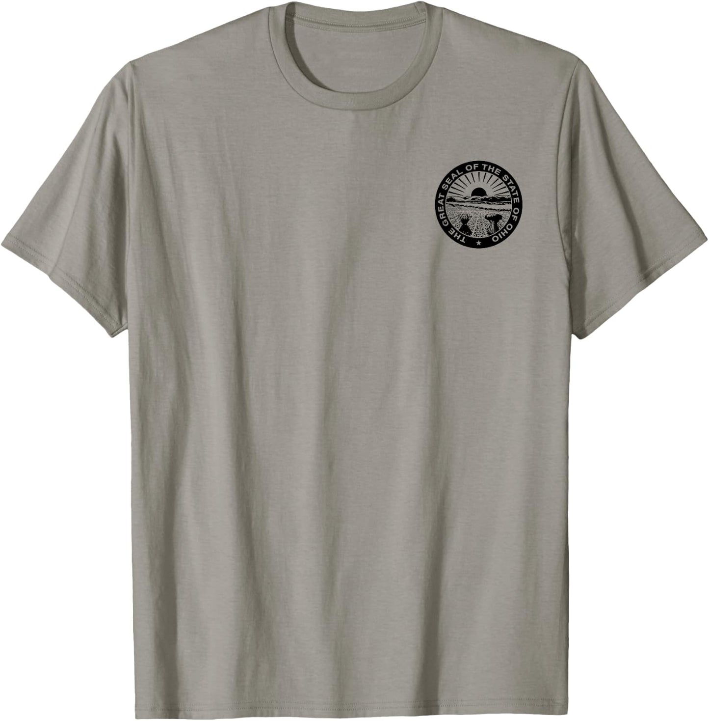 Ohio State Seal Flag T-Shirt - T-Shirt | Sand