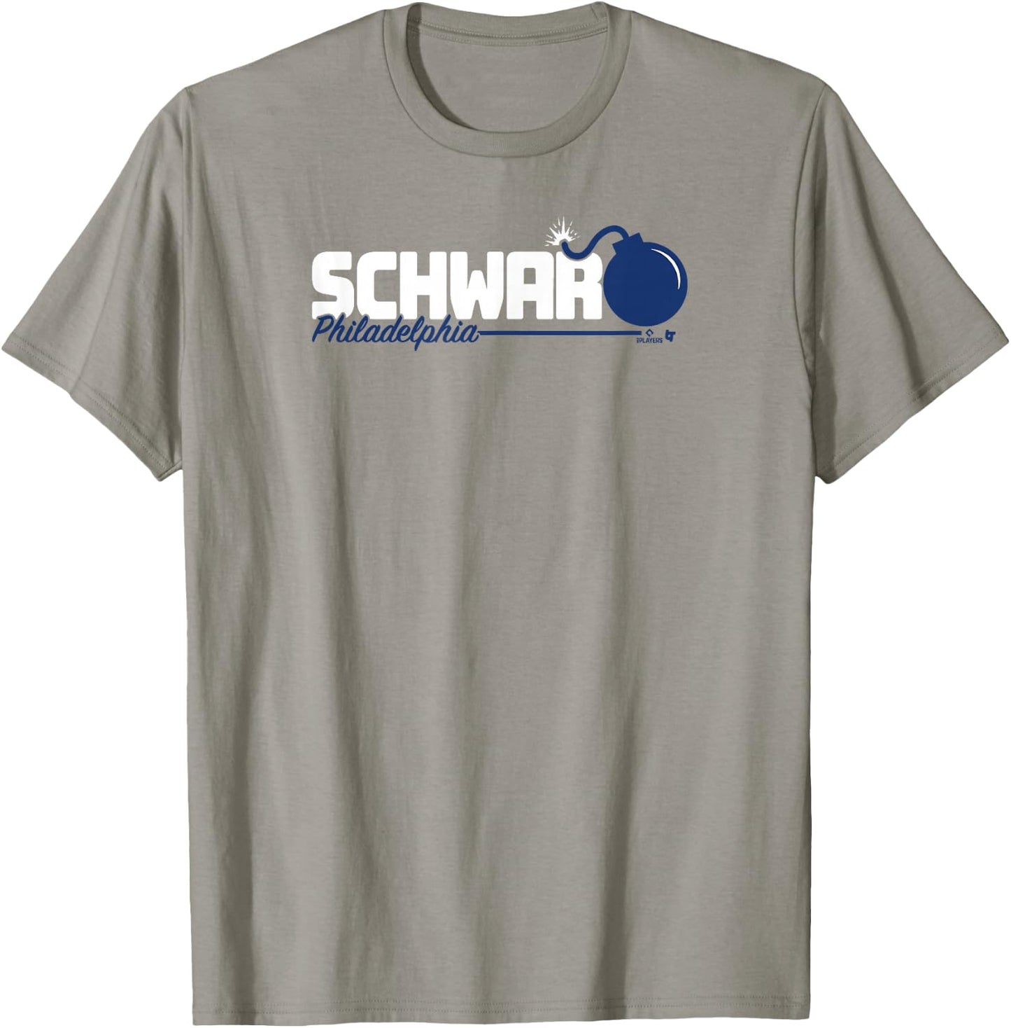 BreakingT Kyle Schwarber - Schwarbomb Logo - Philadelphia Baseball T-Shirt - T-Shirt | Sand