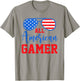 All American Gamer Patriot Men Boys Kids Teen Youth T-Shirt - T-Shirt | Sand