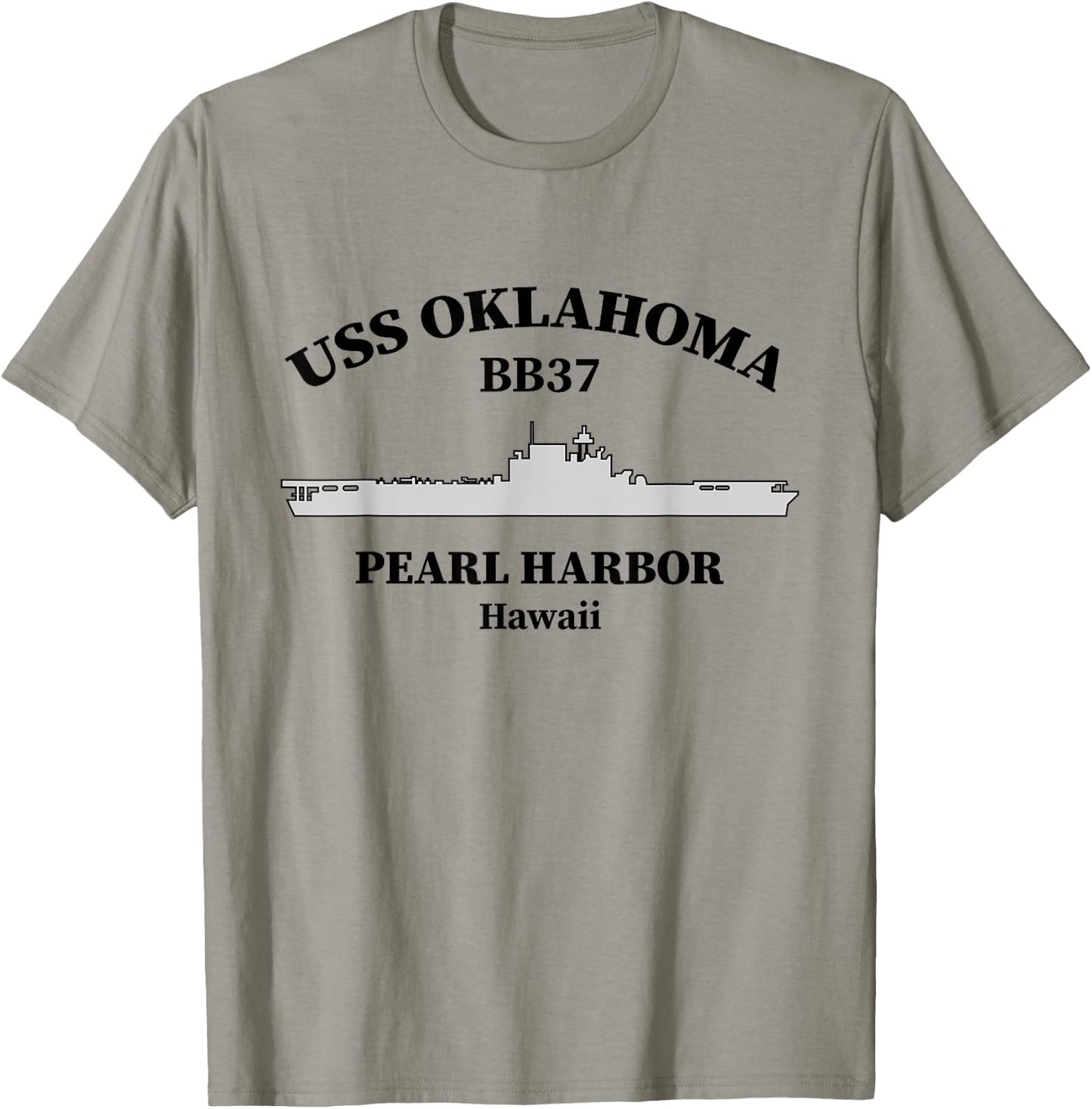 USS Oklahoma Battleship Pearl Harbor Memorial Day of Infamy T-Shirt - T-Shirt | Sand