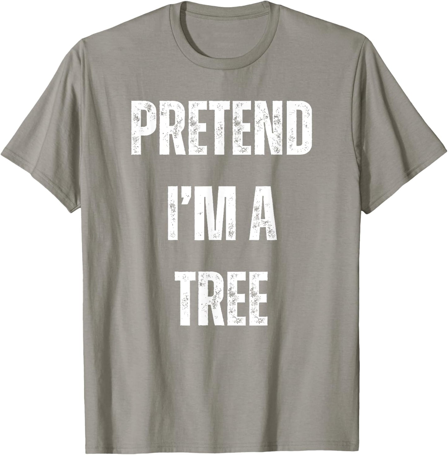 Pretend I'm A Tree Lazy Halloween Costume T-Shirt - T-Shirt | Sand