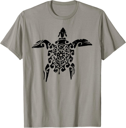 Sea Turtle Vintage Retro Tribal Throwback Vacation T-Shirt - T-Shirt | Sand