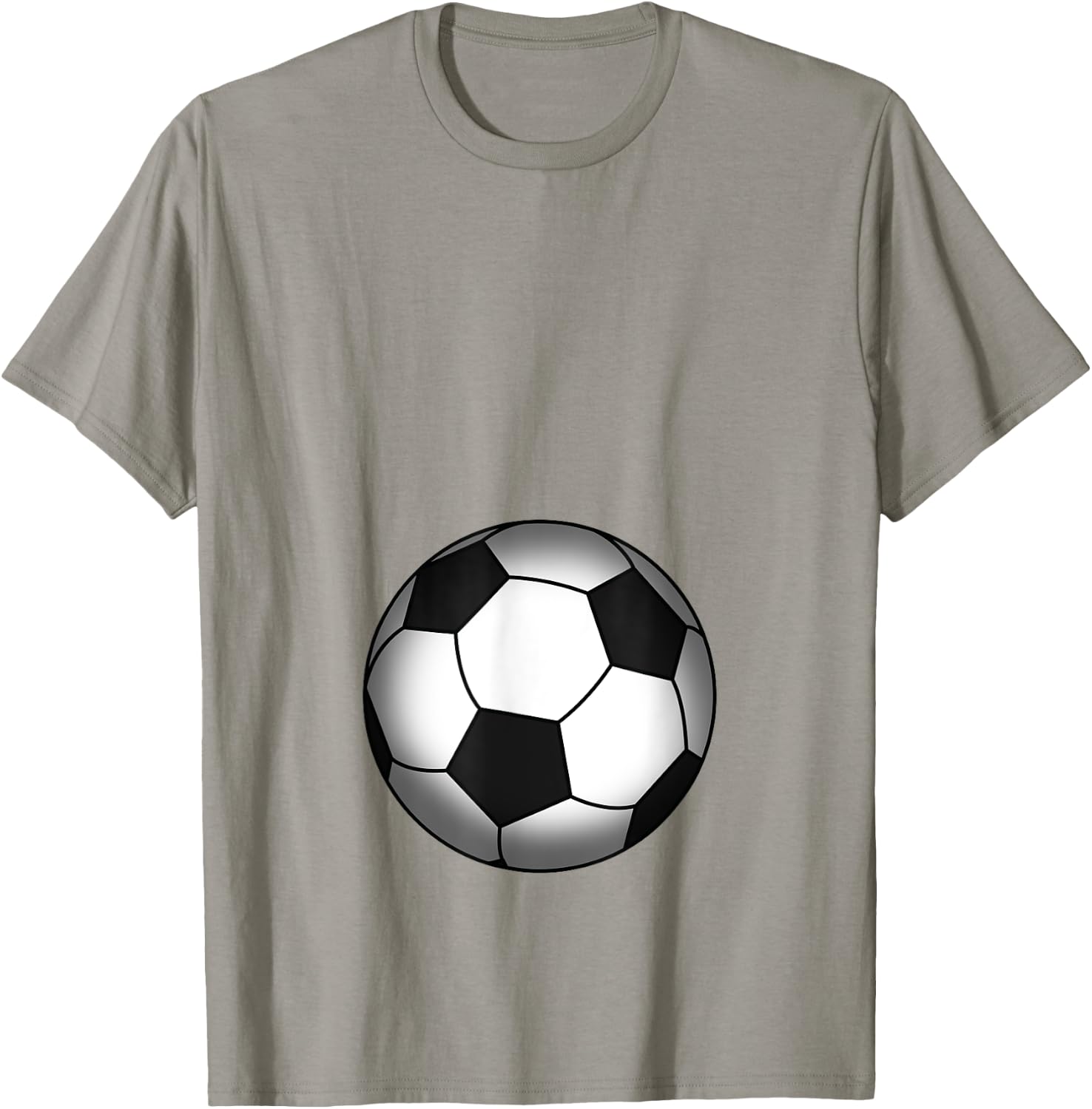 Funny Soccer Player Belly Pregnant Mama T-Shirt - T-Shirt | Sand