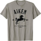 Aiken South Carolina USA Equestrian Horse Distressed Design T-Shirt - T-Shirt | Sand