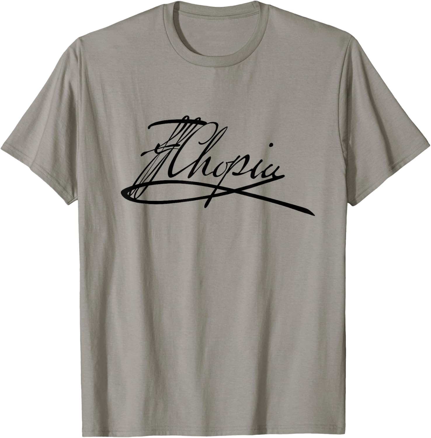 Frederic Chopin Authentic Signature T-Shirt - T-Shirt | Sand