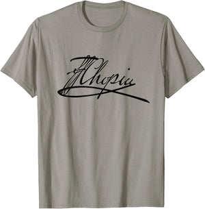 Frederic Chopin Authentic Signature T-Shirt - T-Shirt | Sand