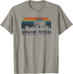 Grand Teton National Park Vintage T-Shirt - T-Shirt | Sand