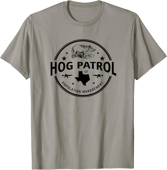 Feral Hog Patrol of Texas Hunting Gift T-Shirt - T-Shirt | Sand