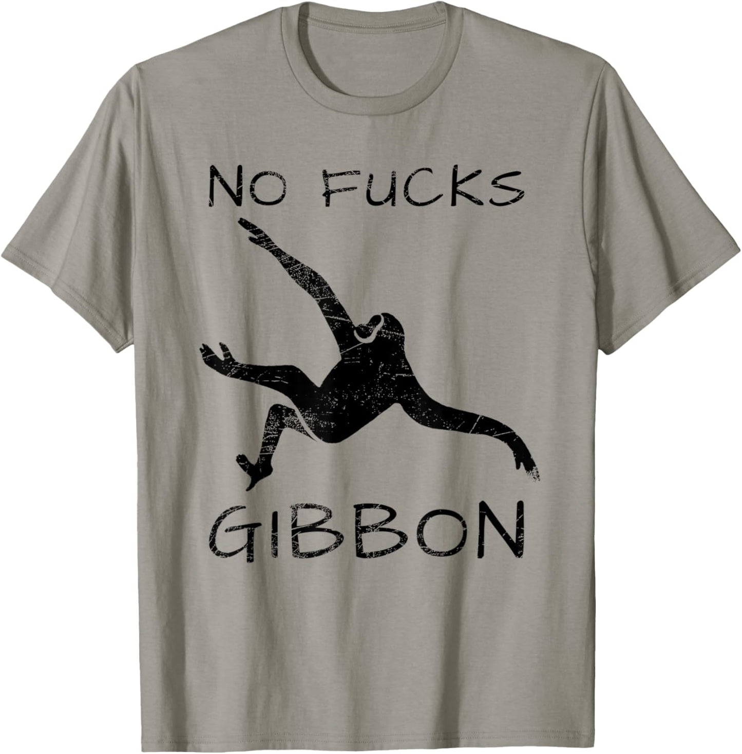 Gibbon Funny Ape Monkey Animal T-Shirt - T-Shirt | Sand