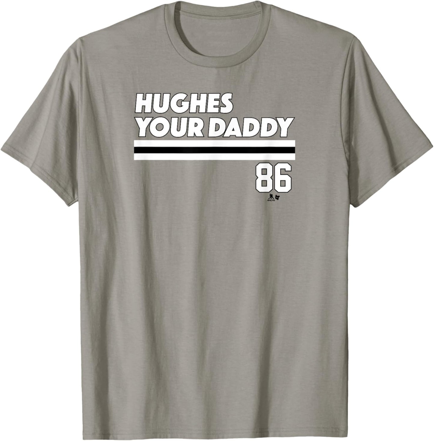 Jack Hughes - Hughes Your Daddy - New Jersey Hockey T-Shirt - T-Shirt | Sand