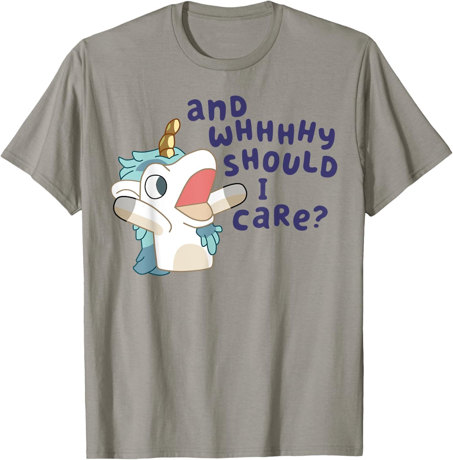 And Why Should I Care Funny Cute Unicorn Lovers Saying T-Shirt - T-Shirt | Sand