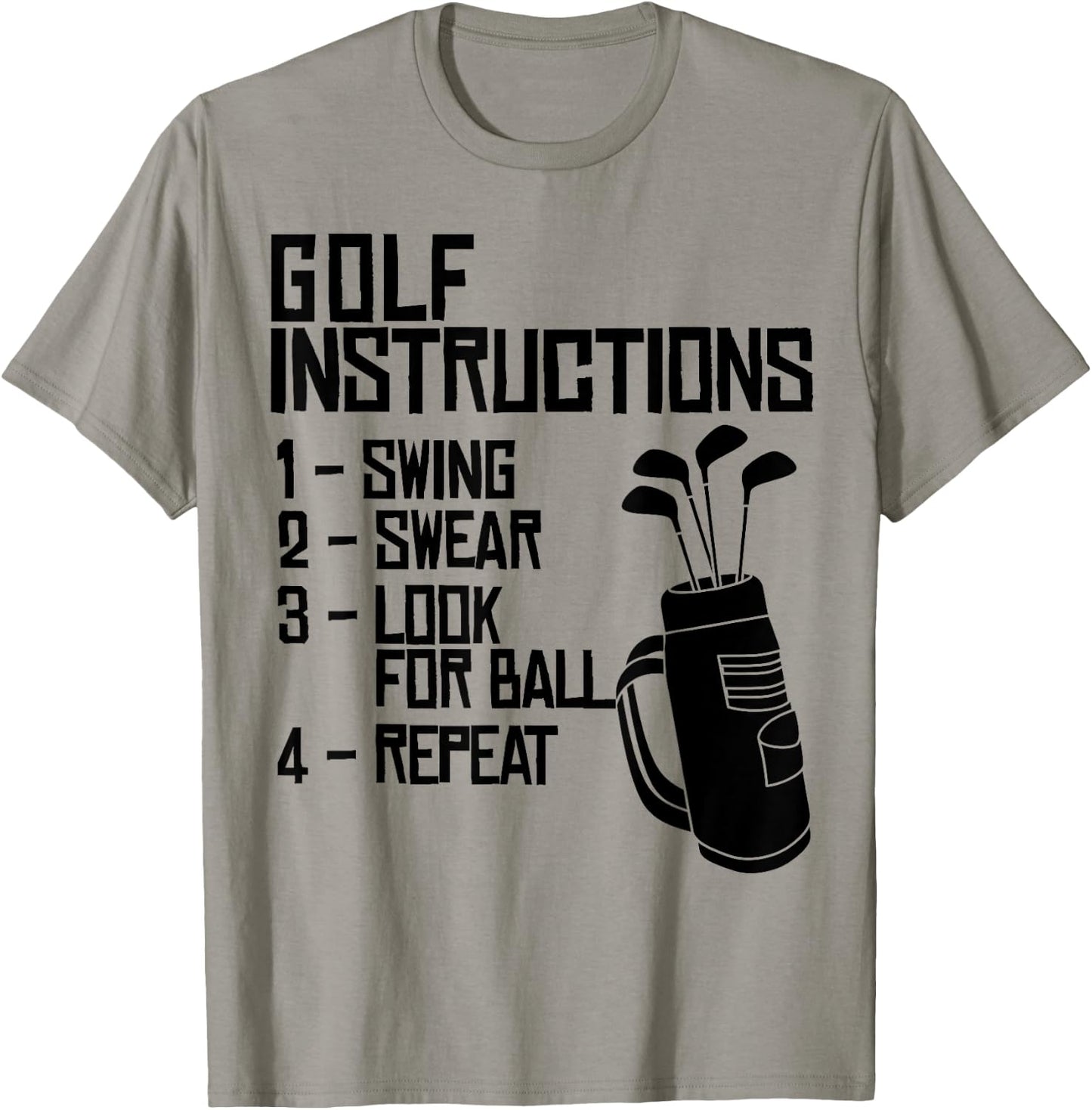 Golf Instructions funny Golf Instructions T-Shirt - T-Shirt | Sand