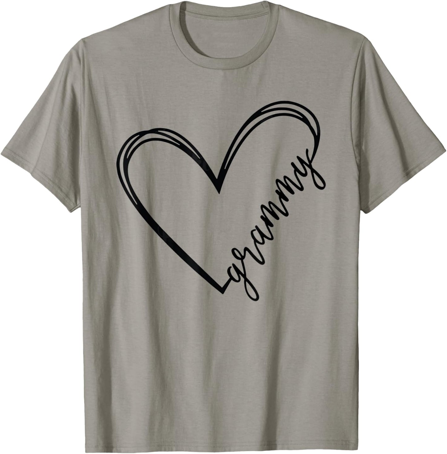 Grammy Life Heart Signature Love Heart - Mother's Day T-Shirt - T-Shirt | Sand