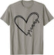 Grammy Life Heart Signature Love Heart - Mother's Day T-Shirt - T-Shirt | Sand