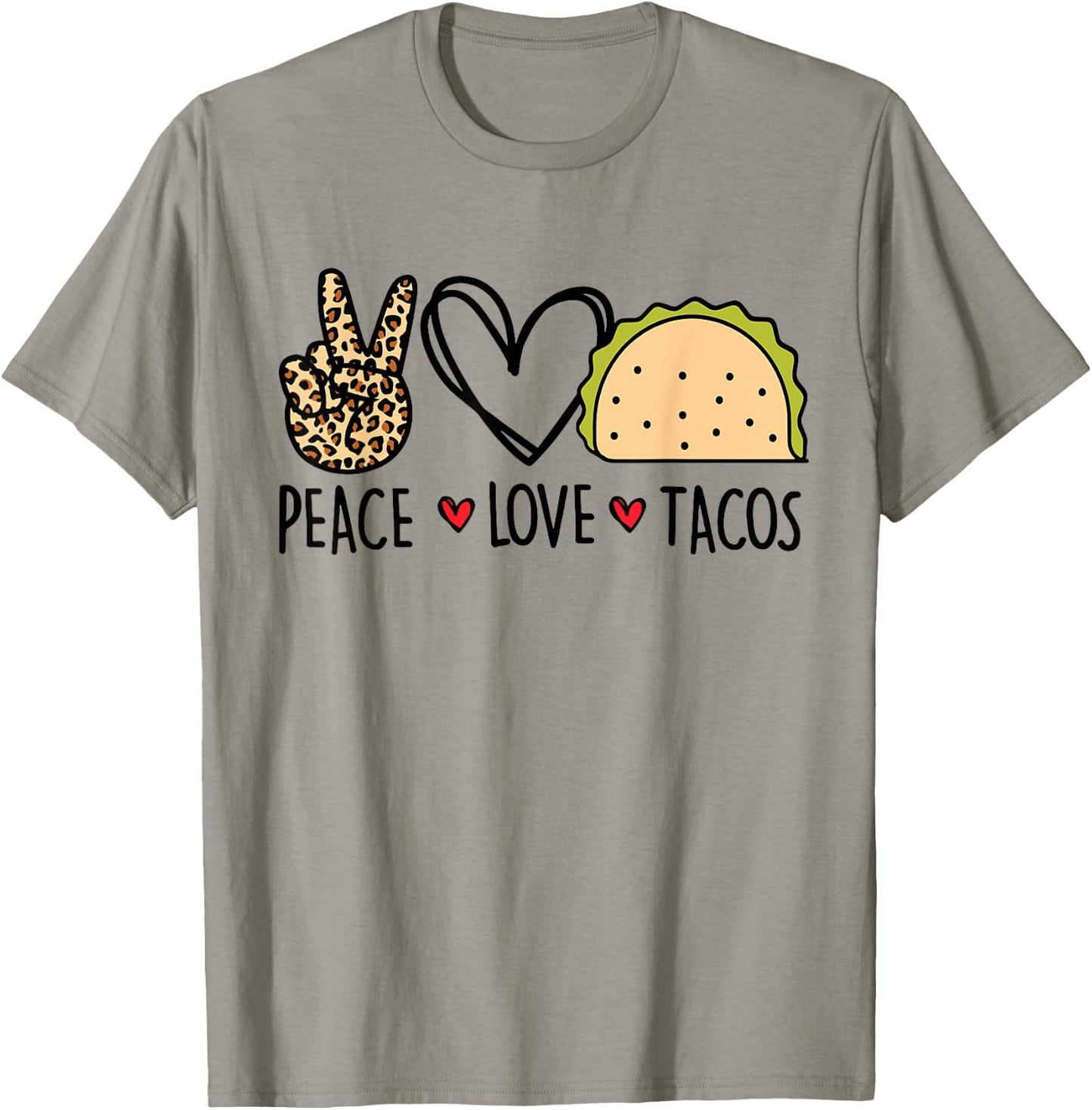 Peace Love Tacos Cinco De Mayo Gifts for Mexican Women Kids T-Shirt - T-Shirt | Sand