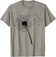 Dandelion Clarinet Shirt for Clarinetist | Clarinet T-Shirt - T-Shirt | Sand